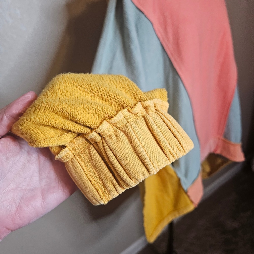 Oli & Hali Patchwork Colorblock Reverse Terry Hoo… - image 3